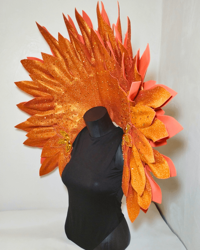 Col Flora Orange Pailleté 