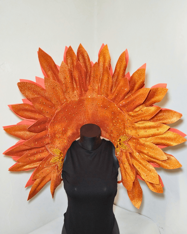 Col Flora Orange Pailleté 